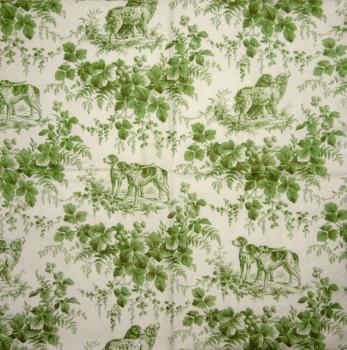 HUN-522 Hunde - 3-lagig (grün) - Caspari - CS